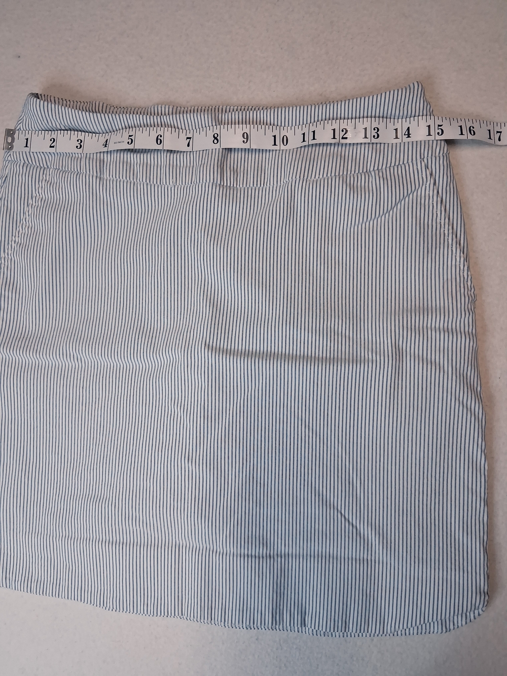 Blue and White Striped Sport Skort  Rayon - Picture 2 of 11